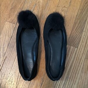 MICHAEL Michael Kors Black Flats Timeless Suede Loafers